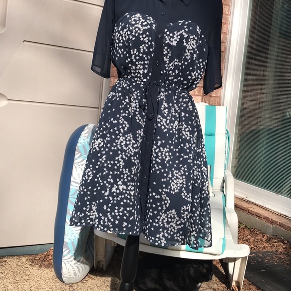 EUC  Princess Vera Wang Sheer Star Spangled Vintage Dress Size 7 - Picture 2 of 16